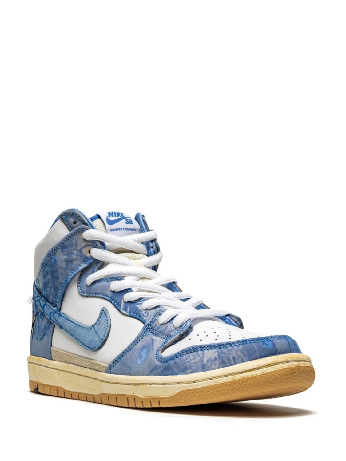 Высокие кроссовки SB Dunk Nike, белый — фото 2