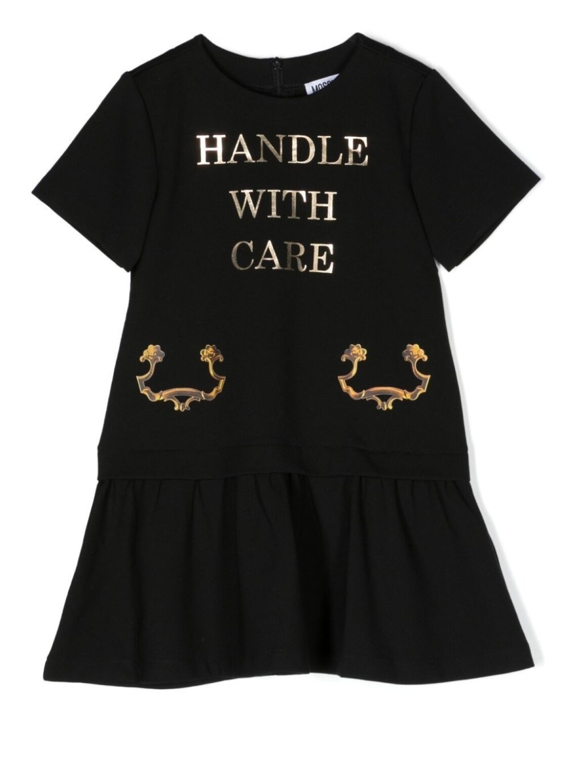 

Moschino Kids платье-футболка с принтом, черный