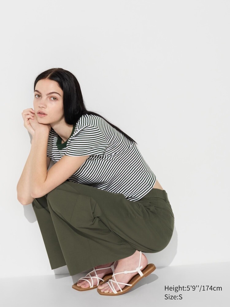 

Мини футболка Uniqlo, цвет 58 зеленый