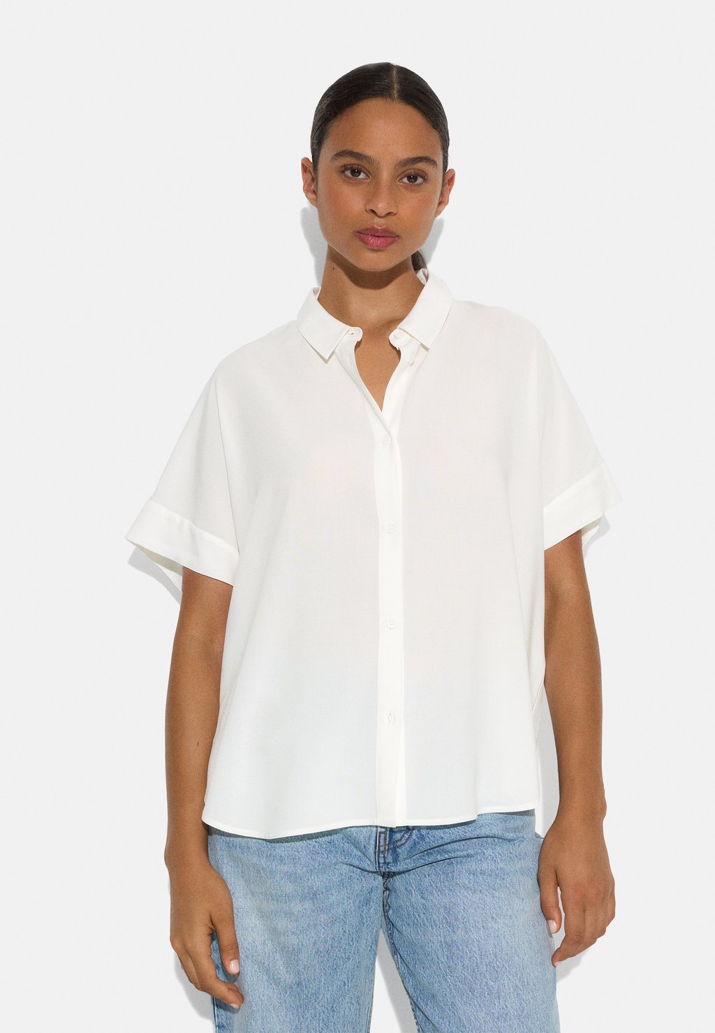 

Блузка на пуговицах SHORT-SLEEVED PARFOIS, белый