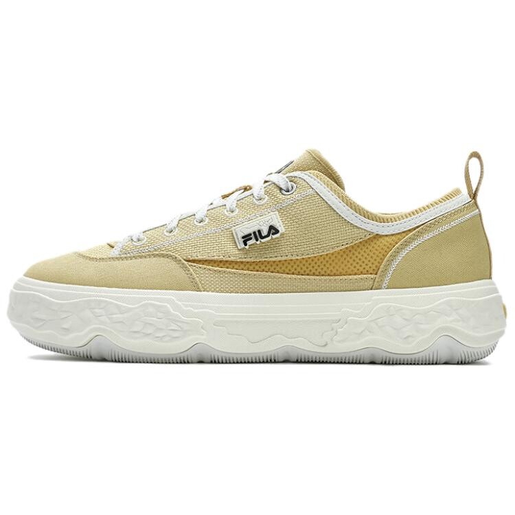 

ROCK Canvas Shoes Men Low-top Желтый/Белый/Черный Fila