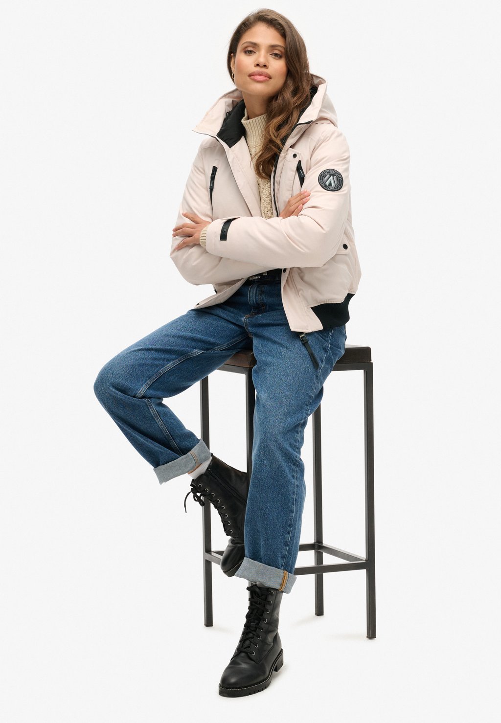 

Зимняя куртка CITY Superdry, серый