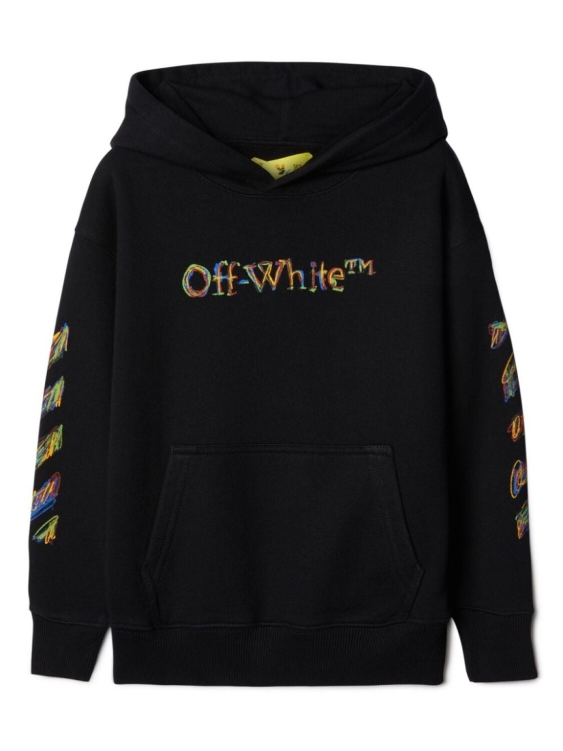 

Off-White Kids худи с логотипом, черный