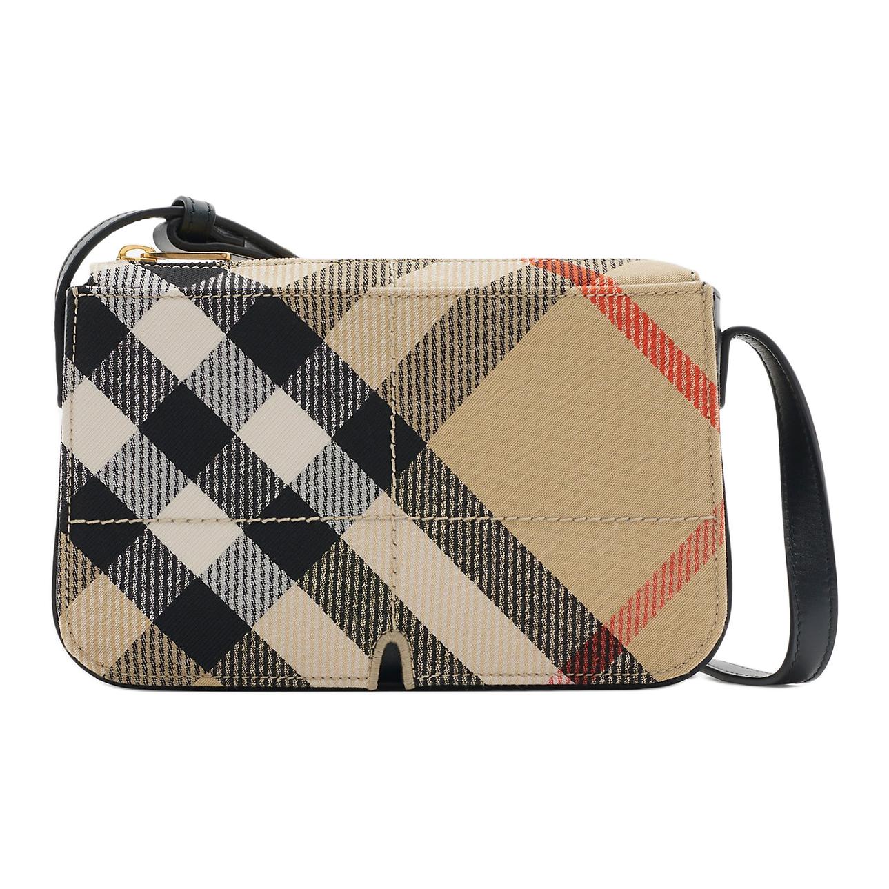 

Хлопковая сумка через плечо, женская сумка-кроссбоди песочного цвета Burberry