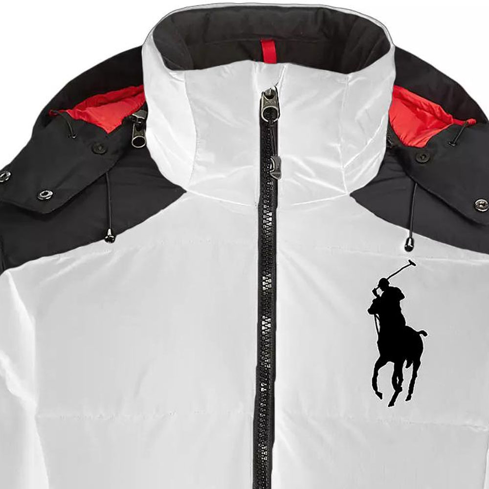 Куртка Polo Ralph Lauren Big Pony Hooded Down Puffer, серый — фото 3