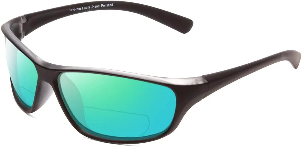 

Солнцезащитные очки унисекс Coyote P-38 с поляризованными линзами или бифокальными линзами | 65 мм Coyote Eyewear, Matte Black Grey Frame/Green Mirror Lens
