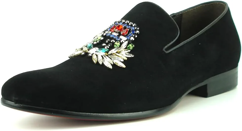 

FI-7355 Замшевые лоферы без шнурков с кристаллами Fiesso by Aurelio Garcia, черный