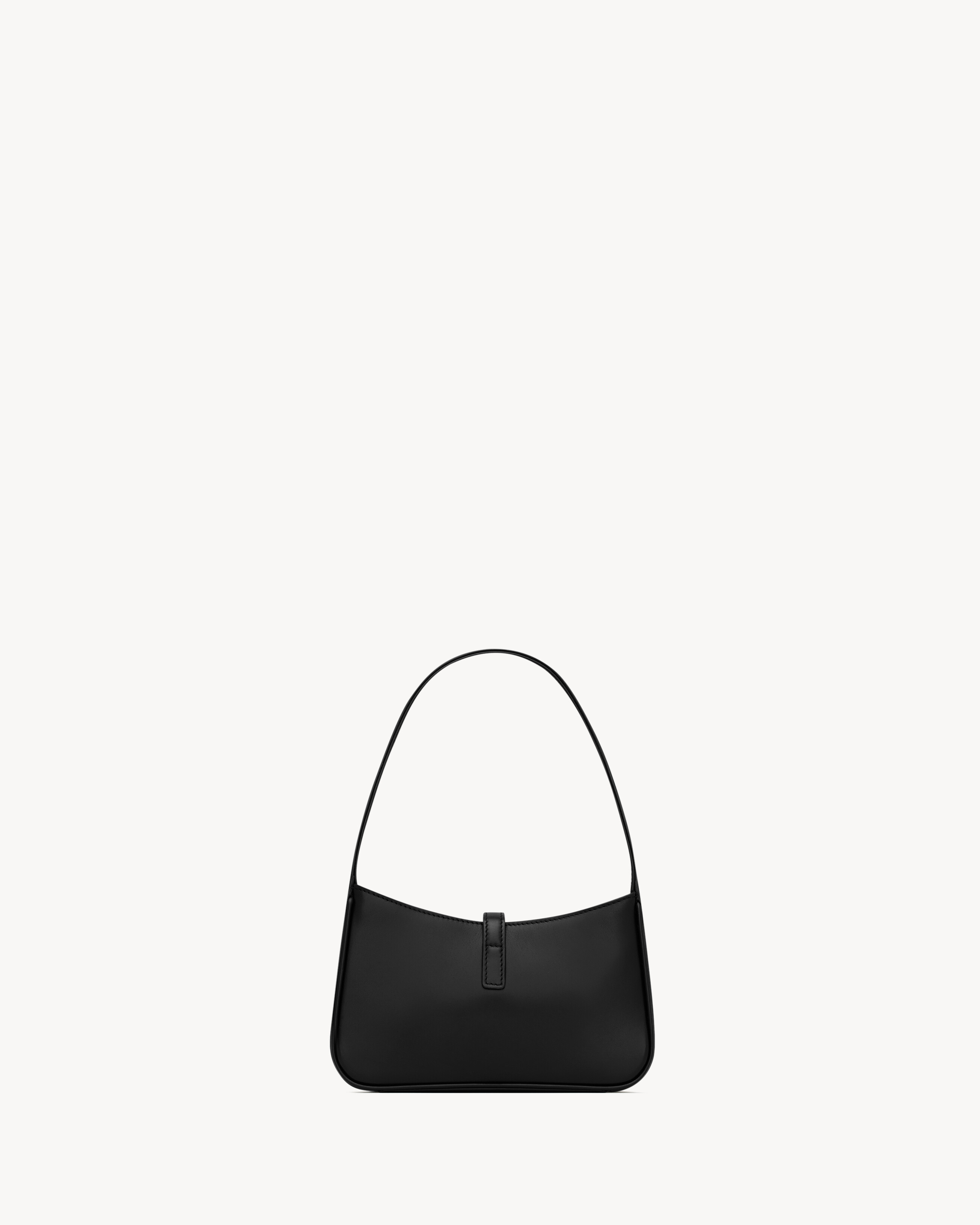 Сумка LE 5 A 7 MINI с кожаной застежкой-клапаном Saint Laurent, черный — фото 3