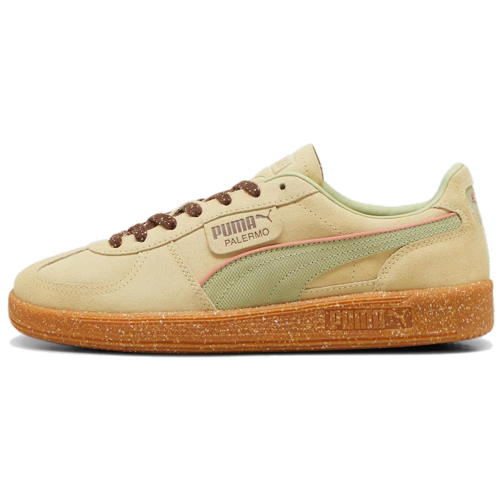 

Кроссовки Puma Palermo Skateboarding Shoes Unisex Low-top Brown/Green, зеленый