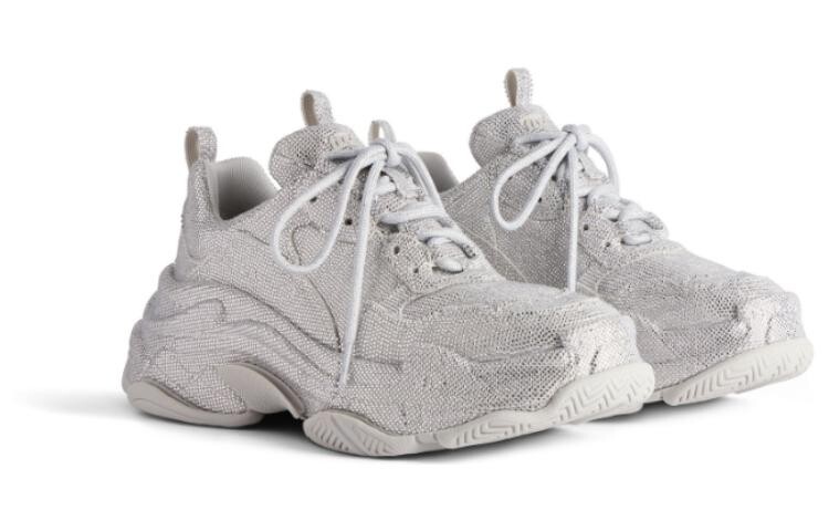 Кроссовки Balenciaga Triple S, светло-серый — фото 3
