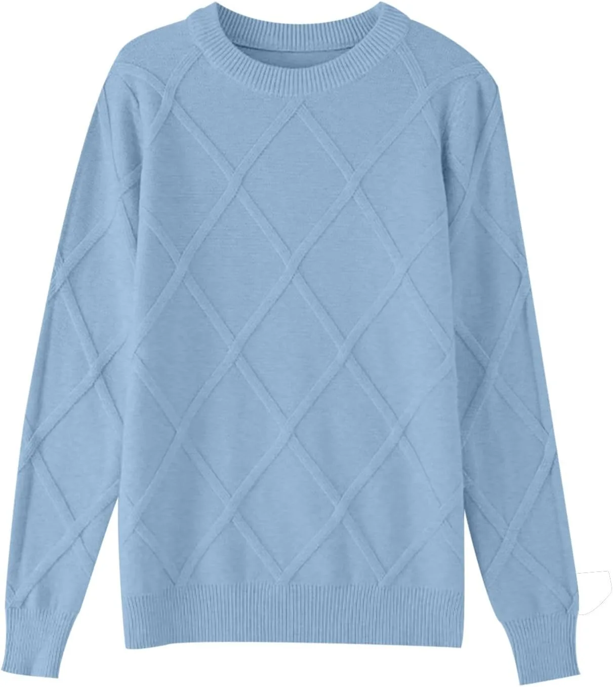 

Мужской свитер Cambkatl с круглым вырезом — базовый вязаный топ с длинными рукавами