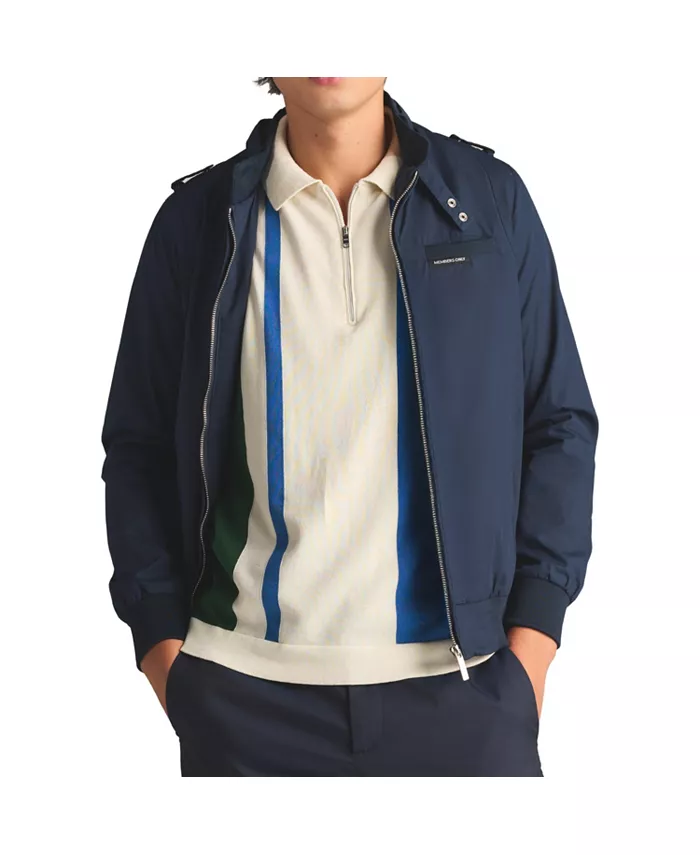 

Мужская куртка Big & Tall Classic Iconic Racer (Slim Fit) Members Only, синий