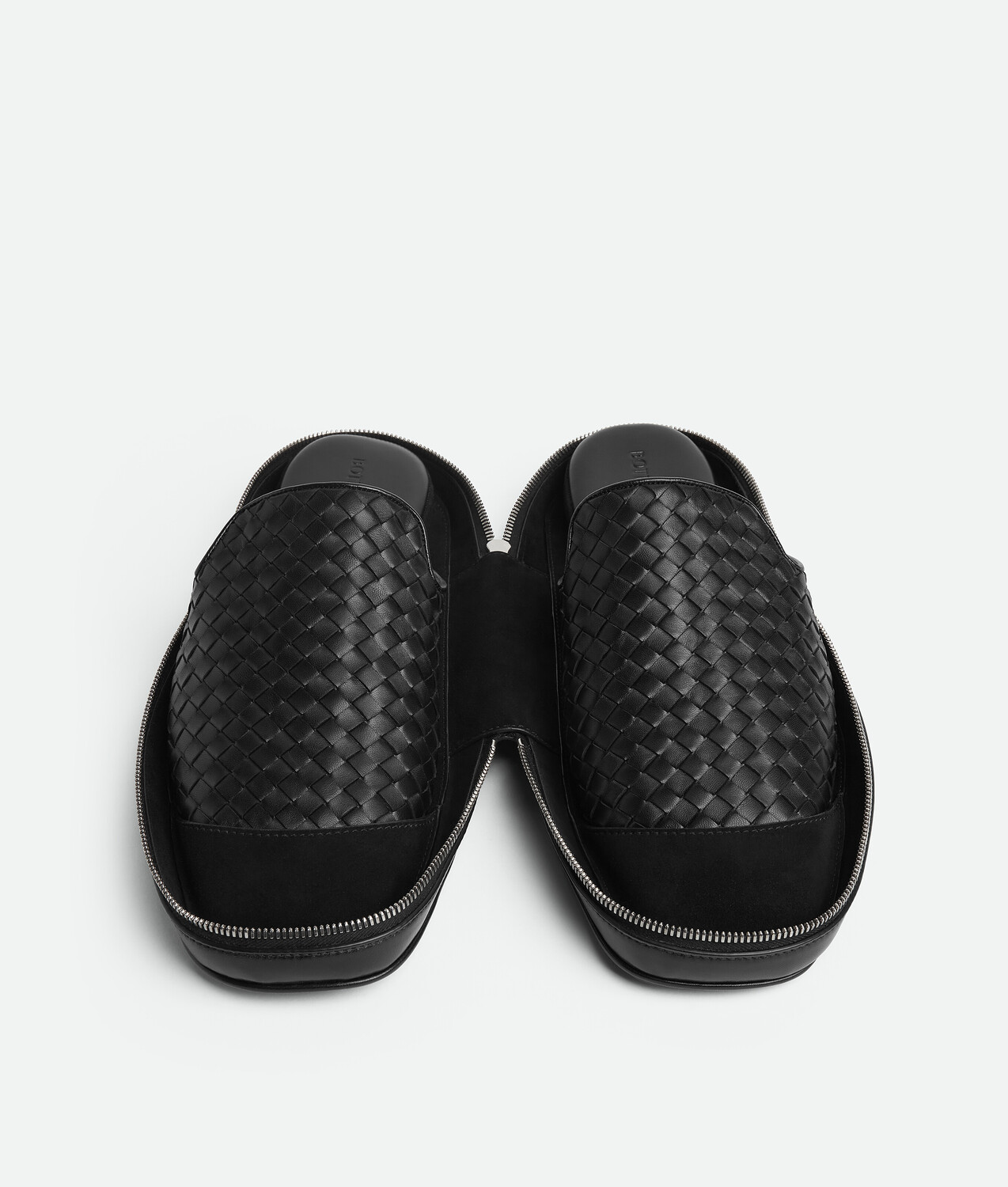 Palazzo slipper with travel case BOTTEGA VENETA, черный — фото 4