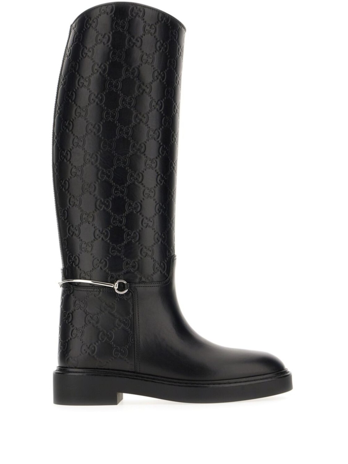 

Ботинки с отделкой Horsebit Gucci, черный