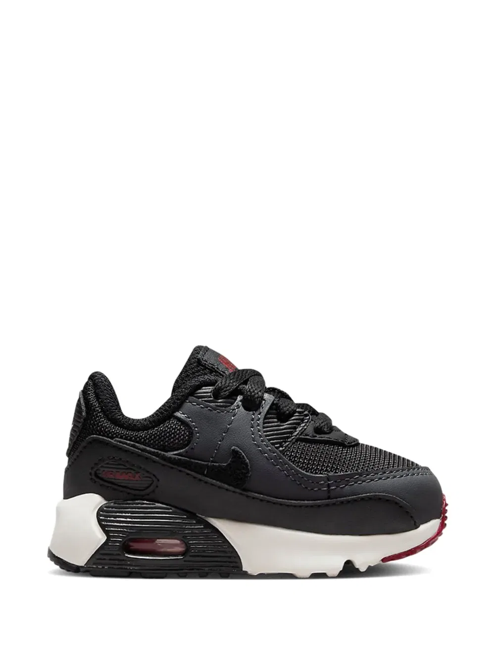 Кроссовки Air Max 90 на шнуровке Nike Kids, черный — фото 2