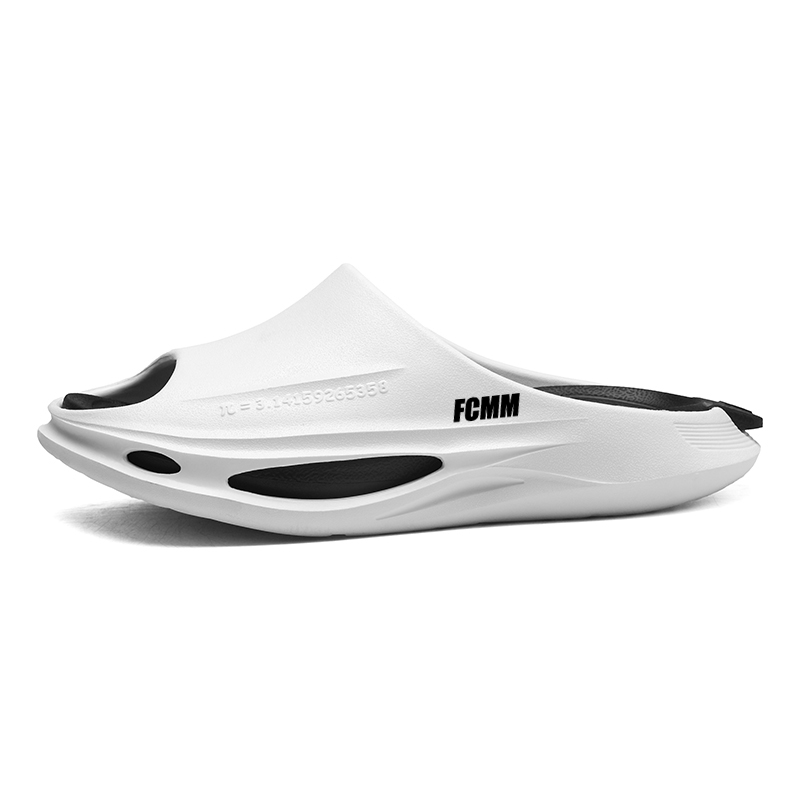 

FCMM EVA Скользящие тапочки с вырезами противоскользящие износостойкие унисекс белый черный, цвет White Black