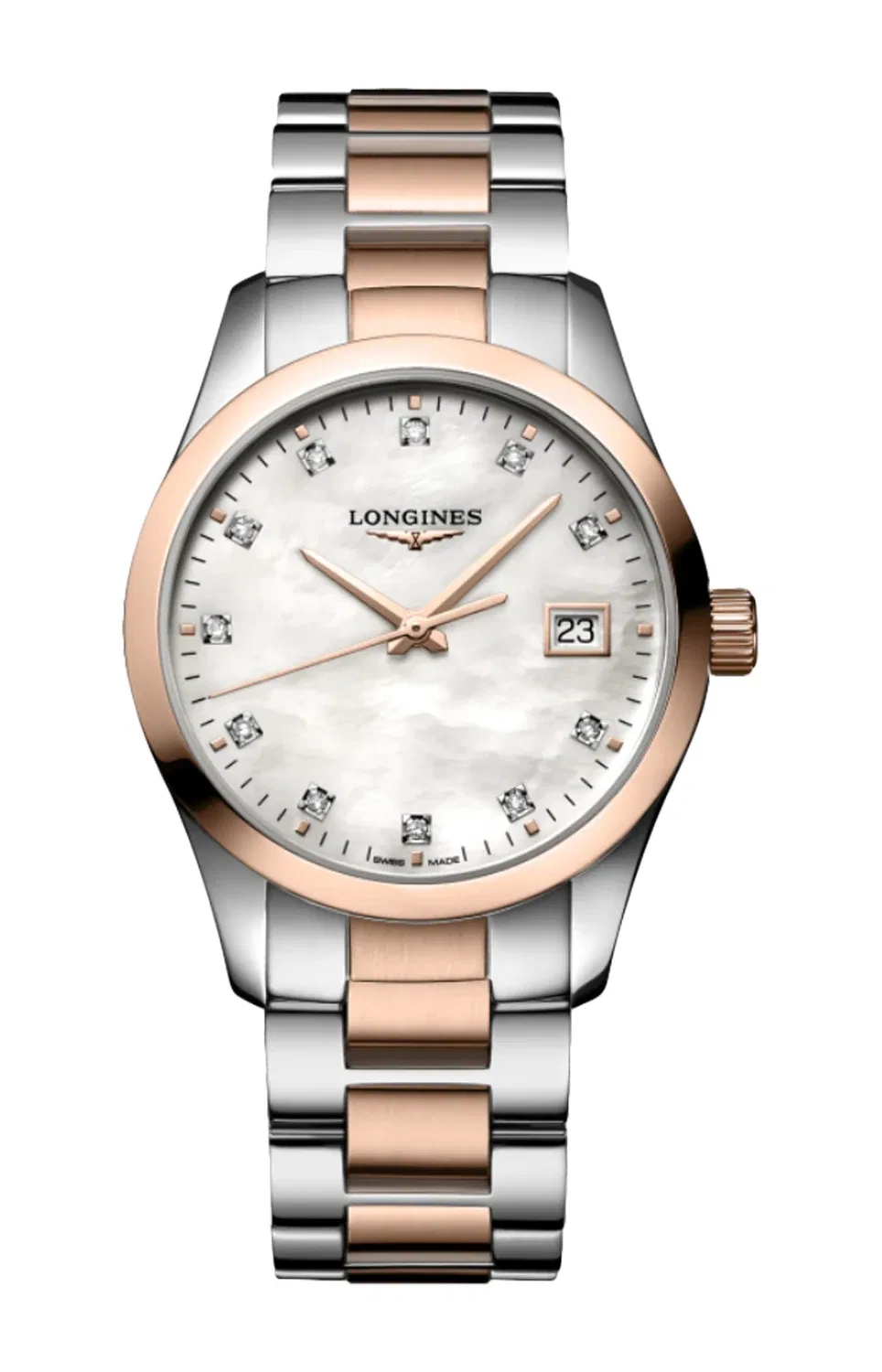 CONQUEST CLASSIC - L2.386.3.87.7 LONGINES, серебряный