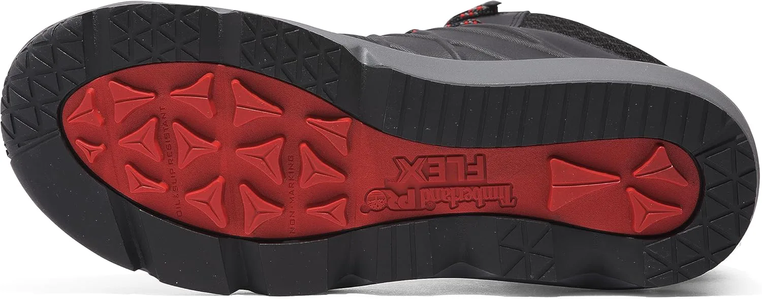 

Мужские кроссовки-ботинки Timberland PRO Morphix 6" с композитным защитным носком, водонепроницаемые, в индустриальном стиле, для повседневной носки, черный/красный