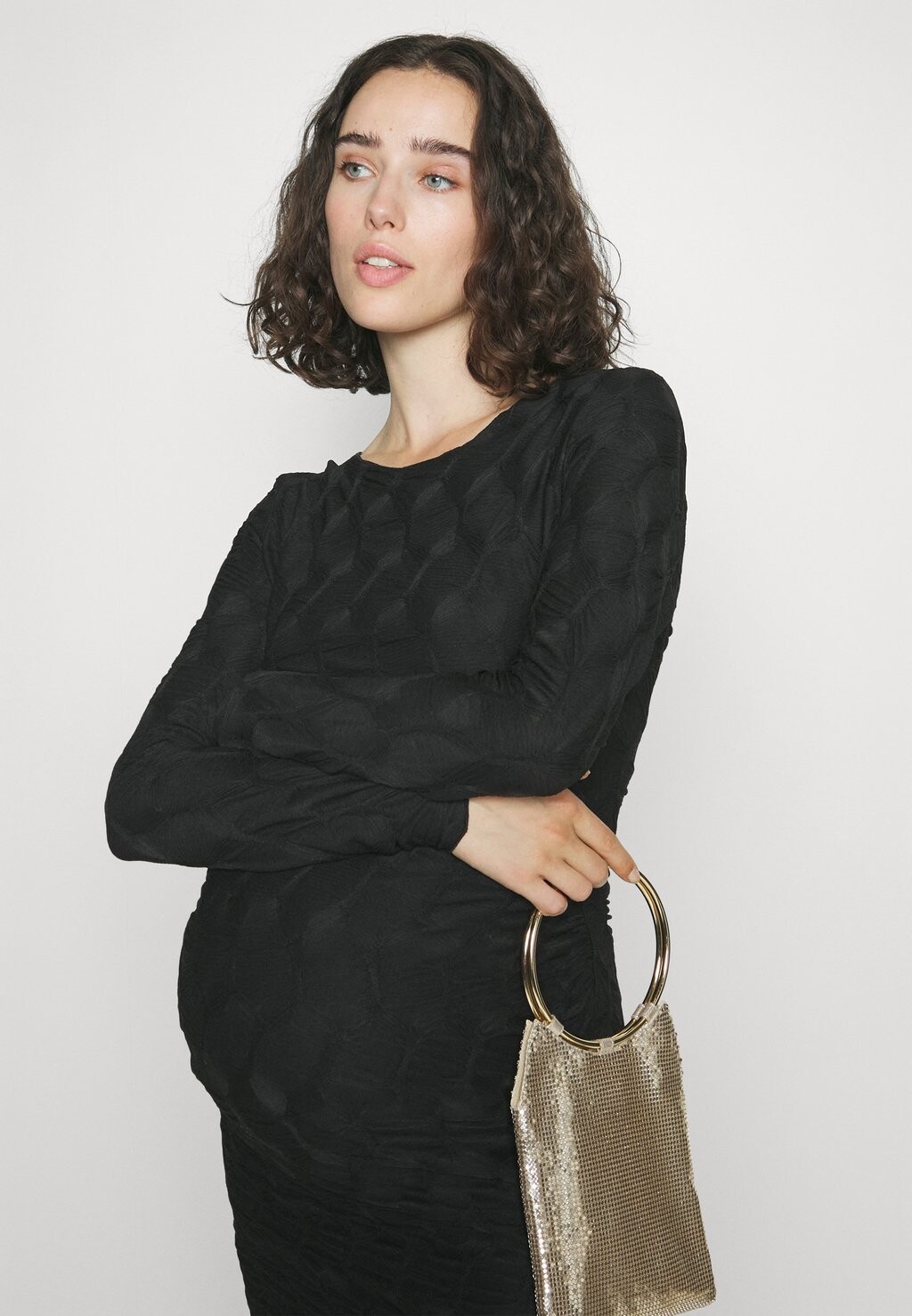 

Платье из джерси PMLOLA O-NECK SHORT DRESS Pieces Maternity, черный
