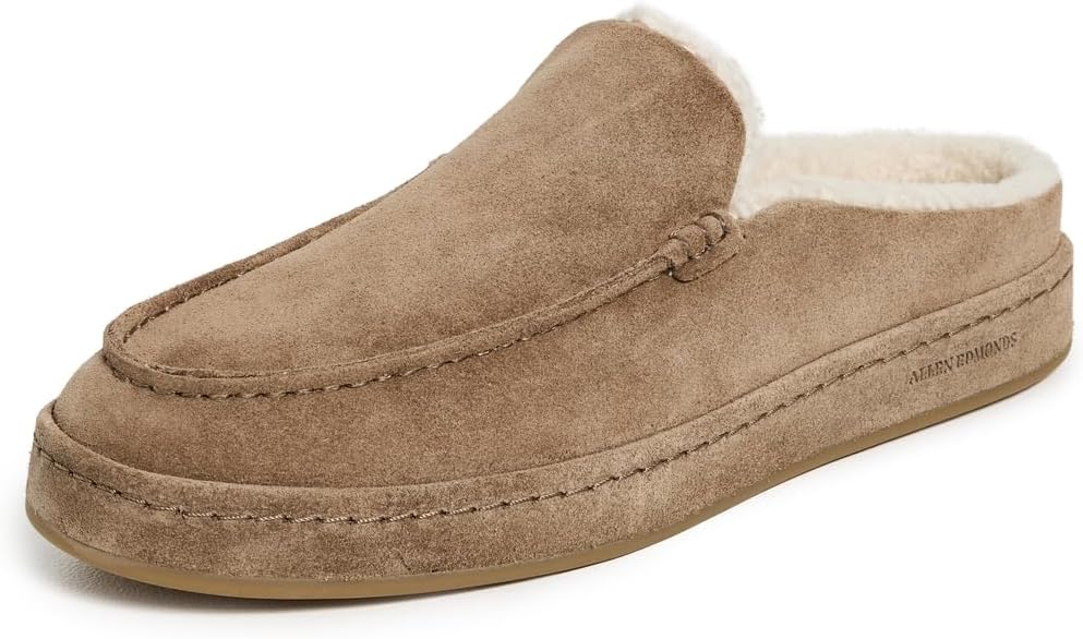

Мужские утепленные тапочки Allen Edmonds Bowen, Tobacco Suede