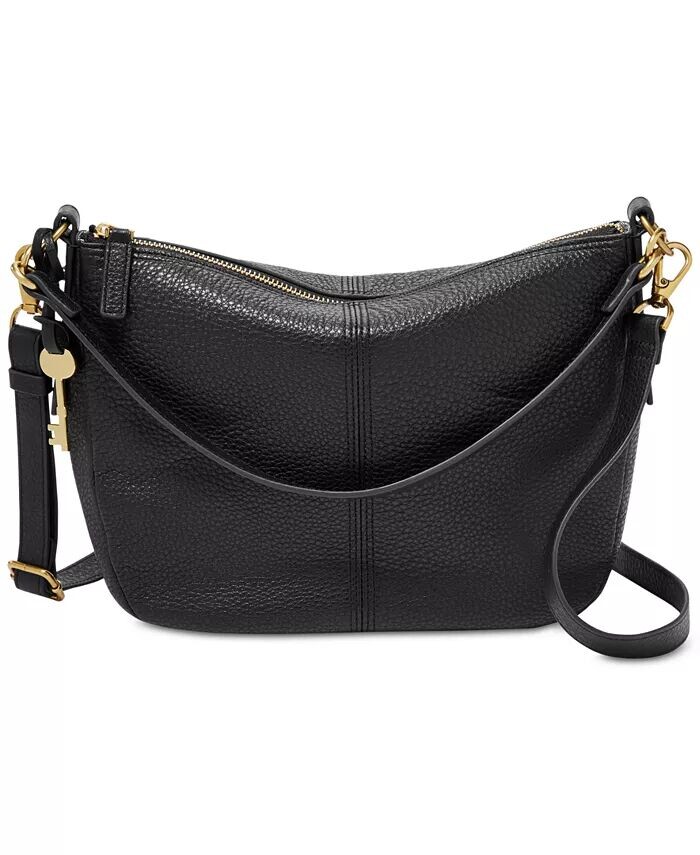 

Кожаная сумка через плечо Jolie Fossil, черный