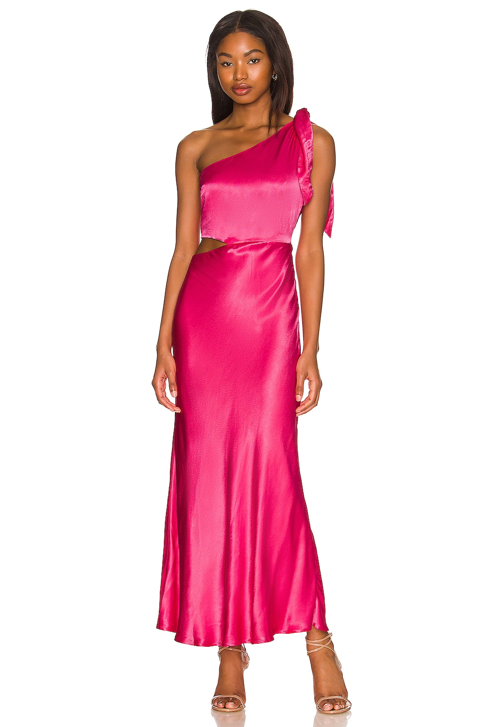 

Топ Bardot Audrey One Shoulder, цвет Pop Pink