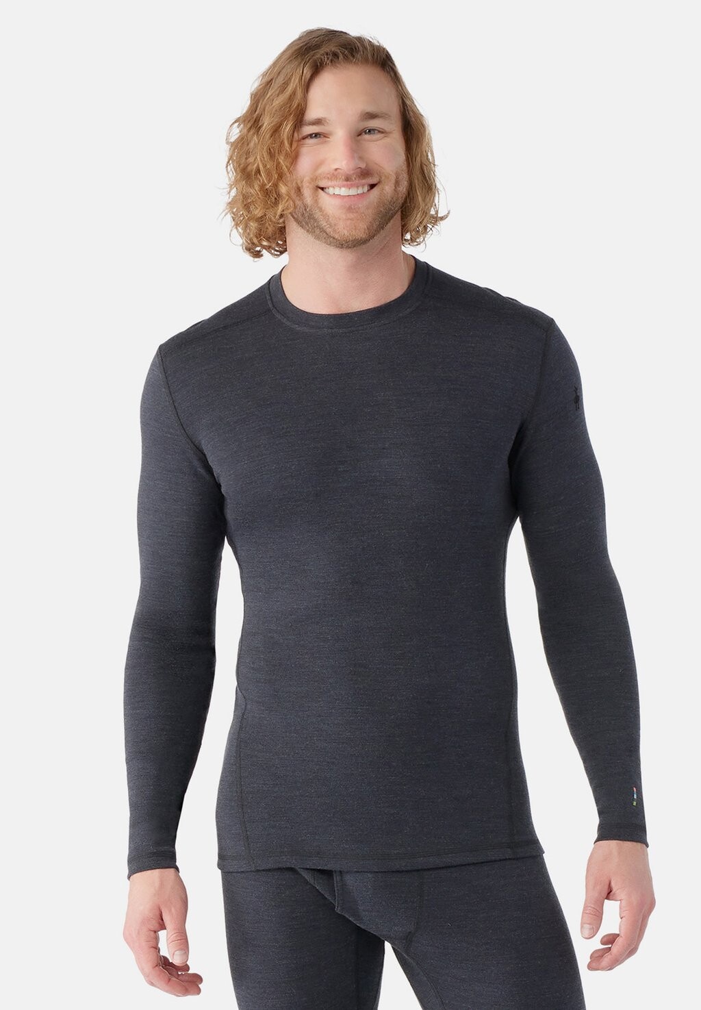 

Майка CLASSIC THERMAL MERINO BASE LAYER CREW Smartwool, угольно-вереск