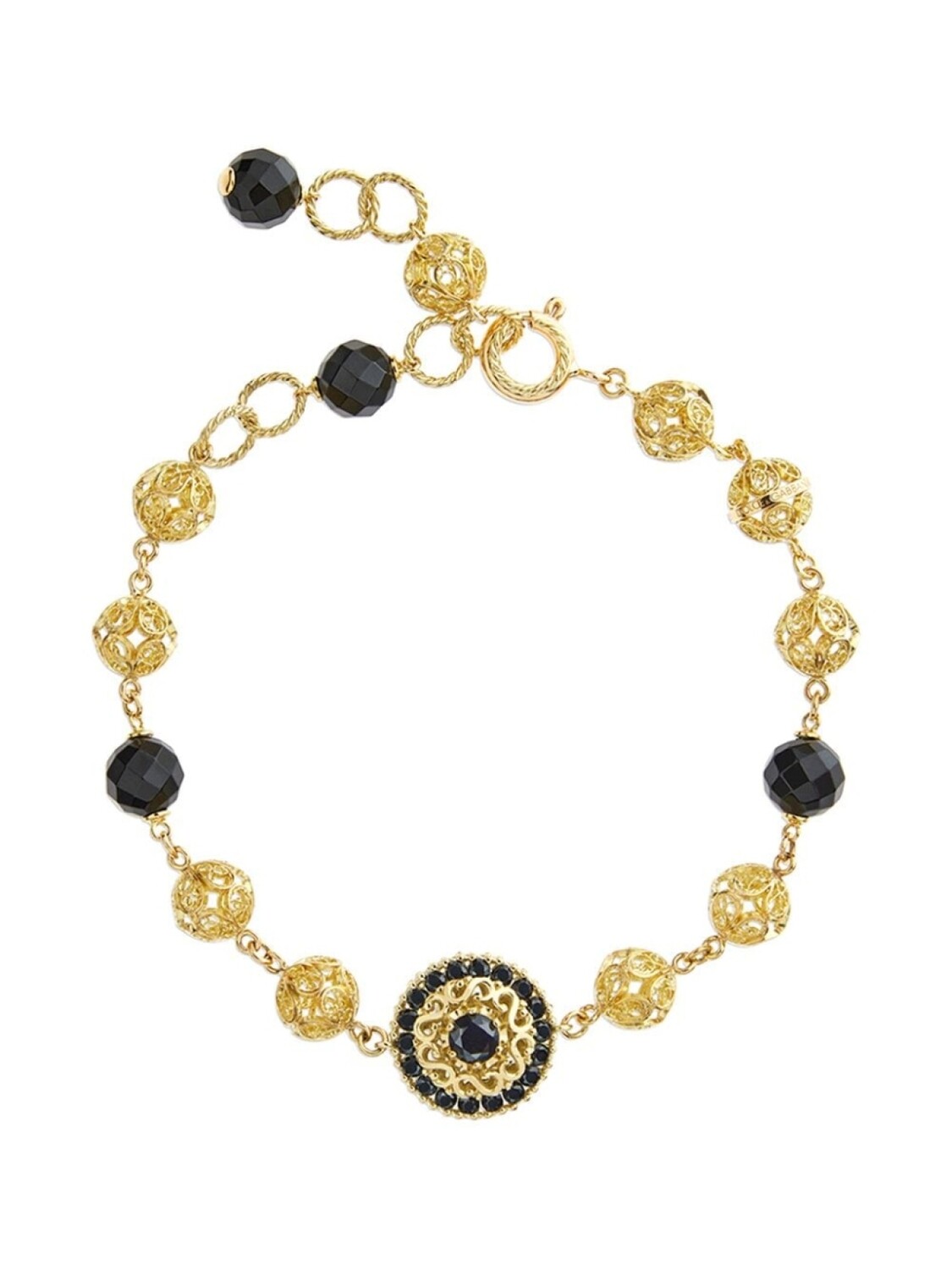 

Декорированный браслет Dolce & Gabbana, золотой