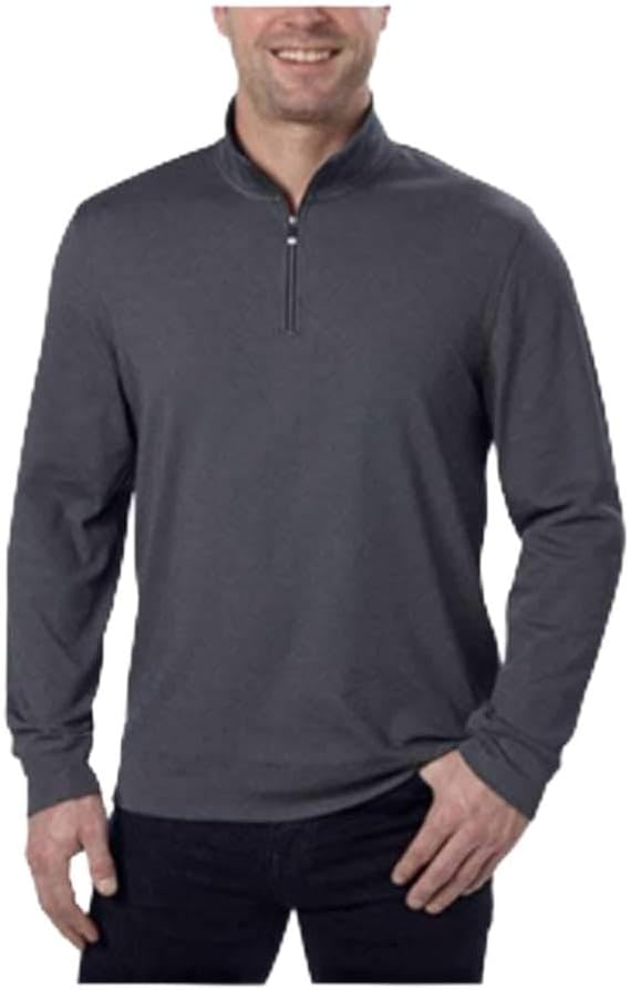 

Мужской пуловер Calvin Klein с застежкой-молнией Quarter, Charcoal Heather