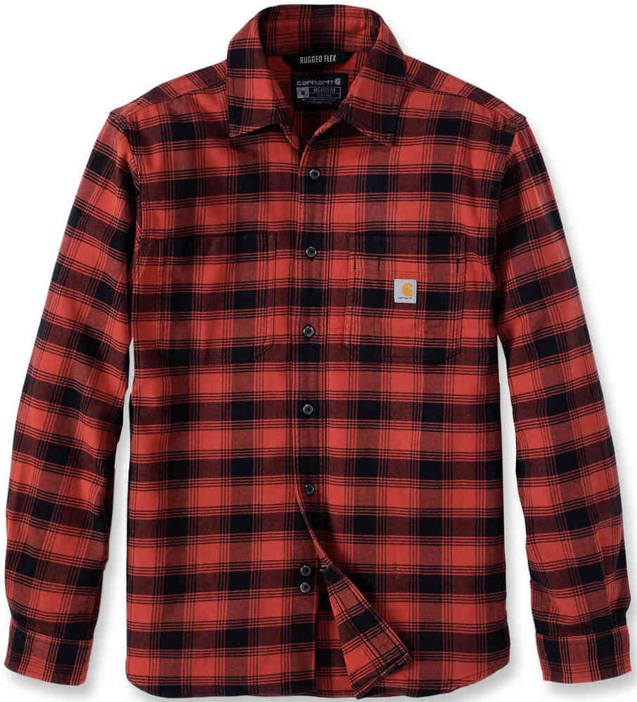 

Рубашка в клетку из фланелевой ткани Rugged Flex Carhartt, черный красный