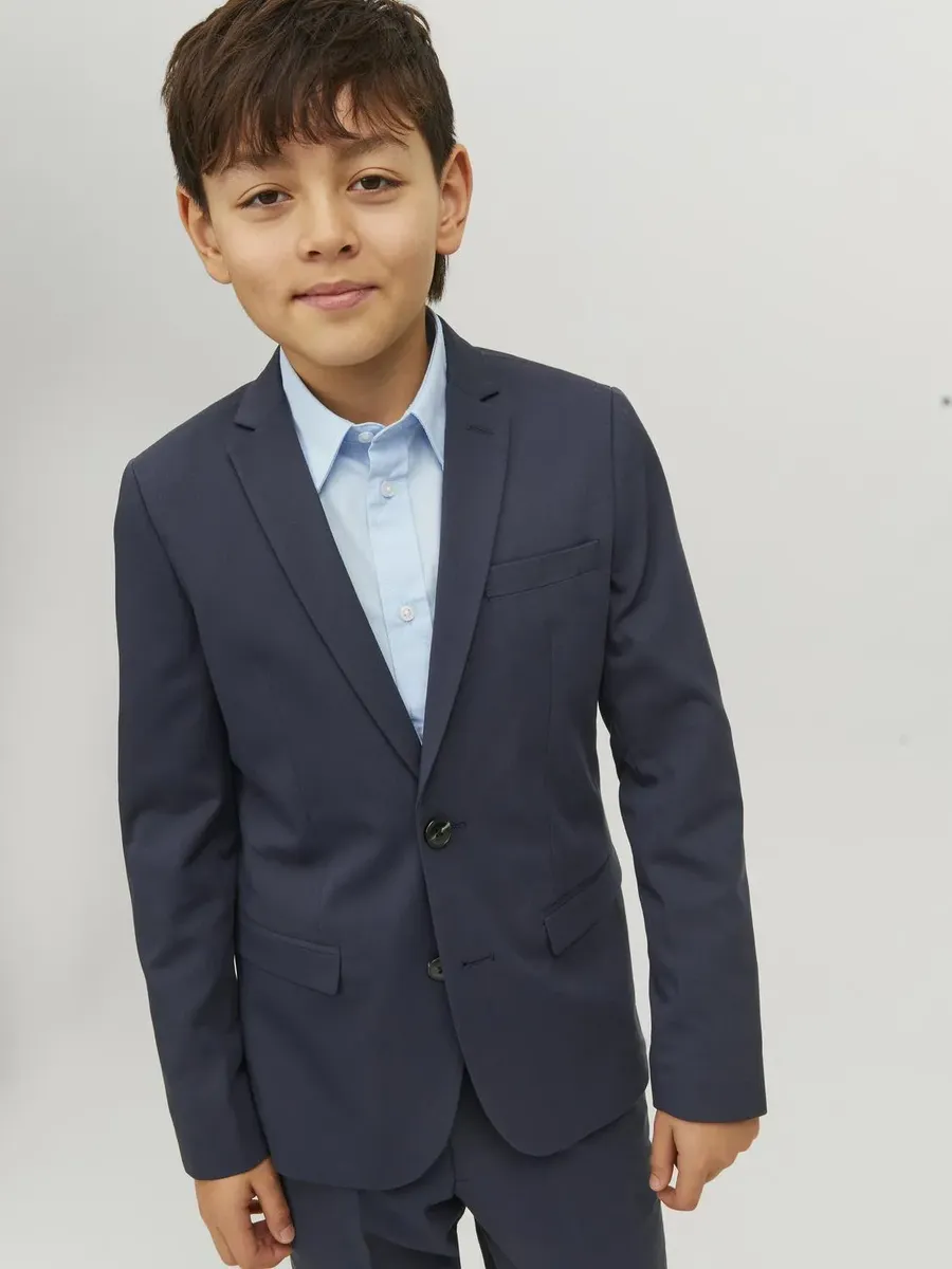Детская куртка Jack & Jones "JPRSOLAR BLAZER NOOS JNR" Jack & Jones Junior, синий — фото 2