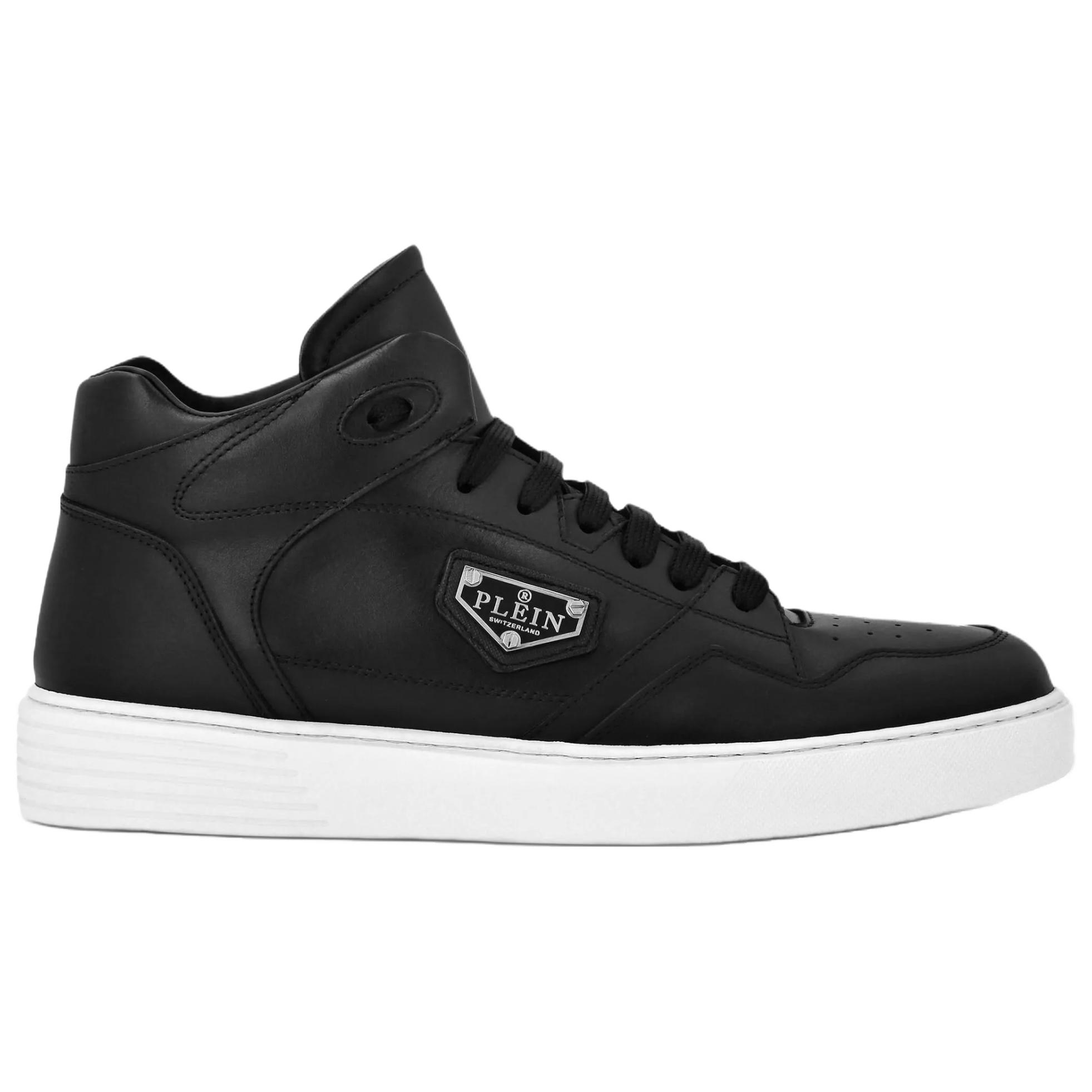 PHILIPP PLEIN Кроссовки для скейтбординга Mid top мужские черные — фото 3