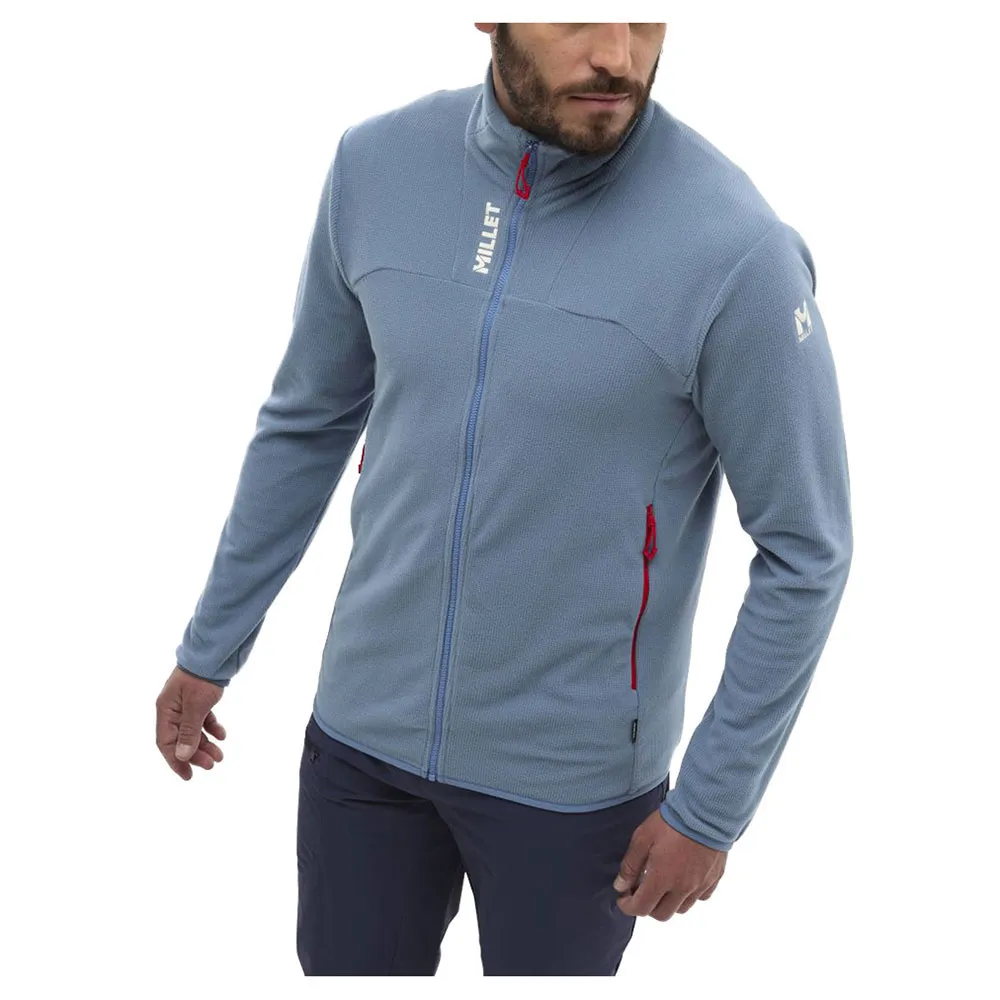 

Флис Millet Ubic Lightgrid full zip, синий
