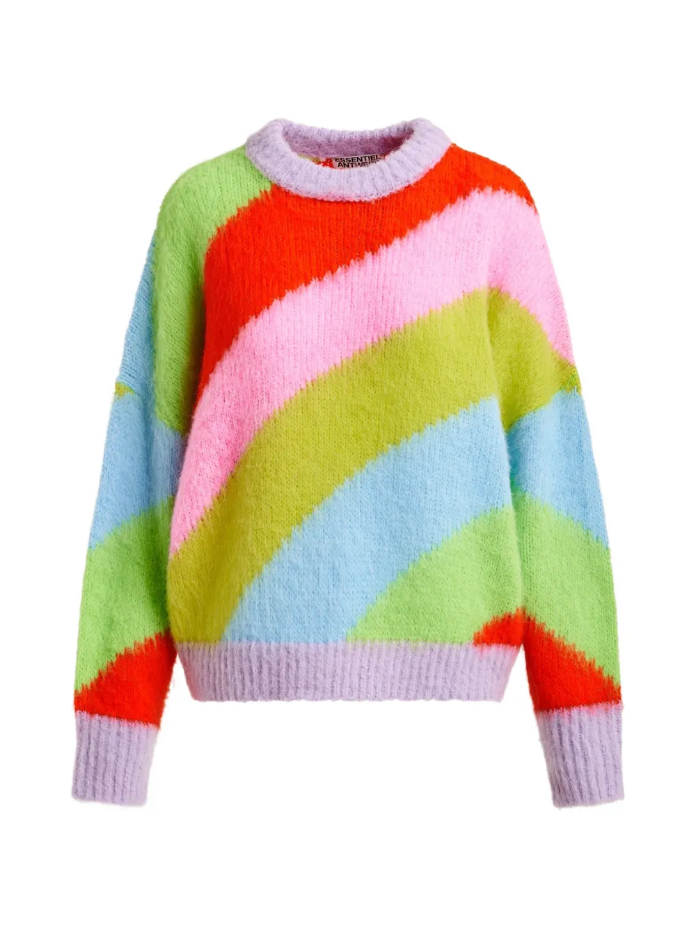 

Полосатый вязаный свитер Essentiel Antwerp, зеленый