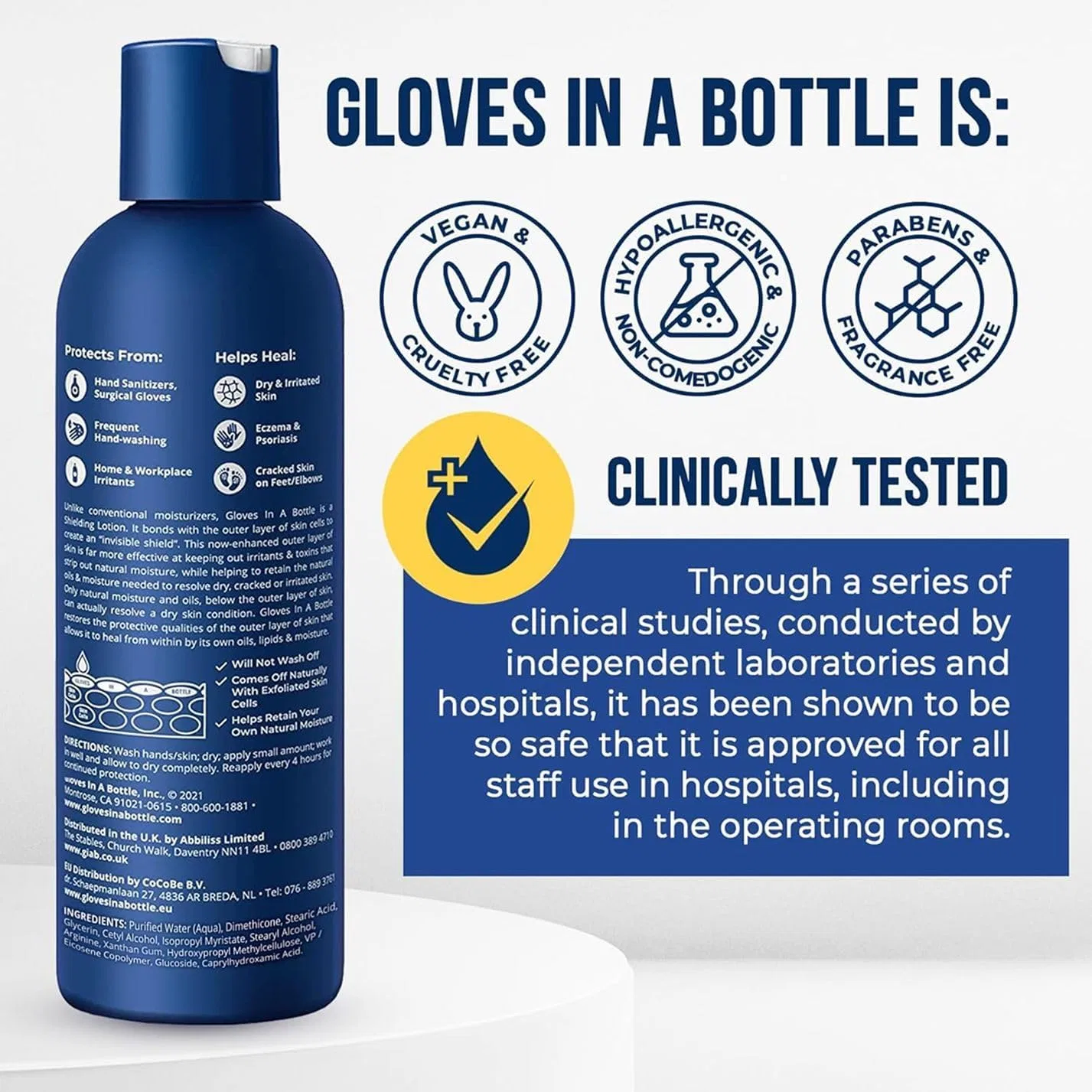 Набор из 2 увлажняющих защитных лосьонов Gloves in a Bottle 240 мл с дозатором Gloves In A Bottle — фото 3