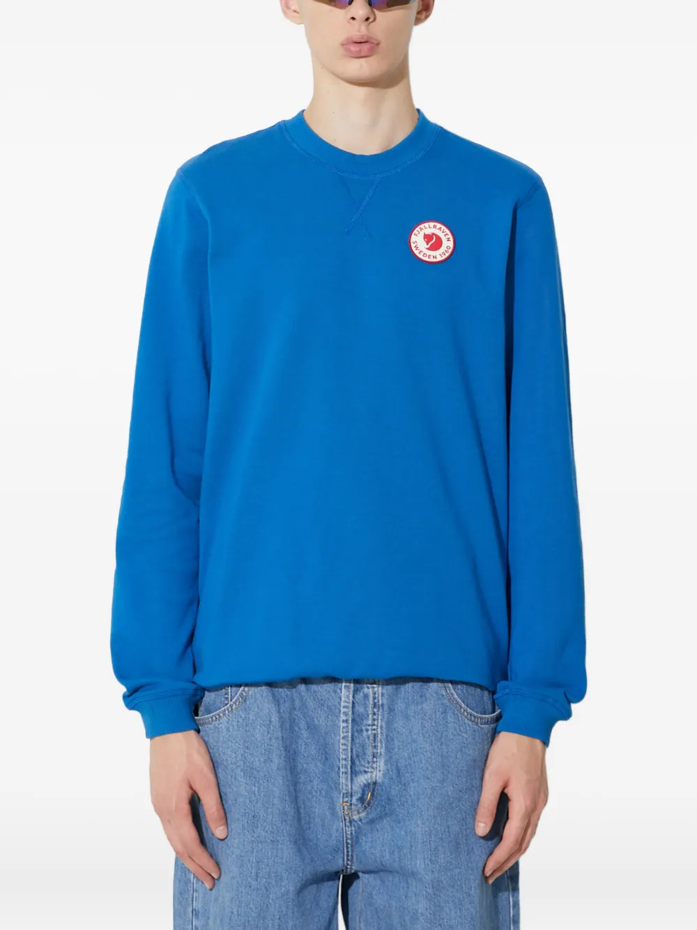 

Свитшот с нашивкой-логотипом Fjällräven, синий