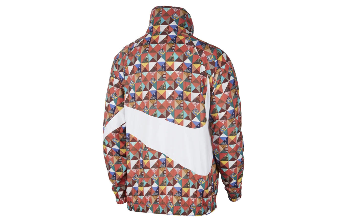 Куртка Nike Sportswear Printing Logo Half Zipper Stand Collar Jacket CI7690-100 — фото 2