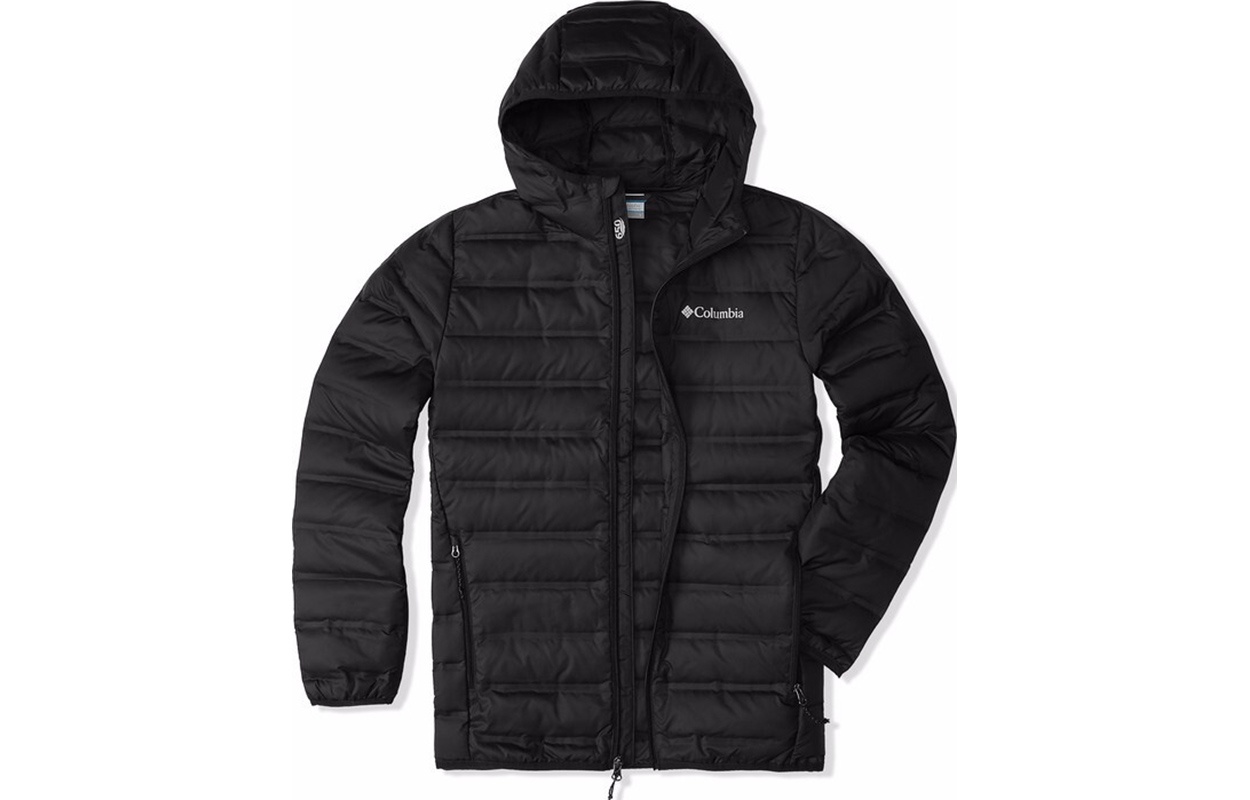 

Columbia Городская уличная пуховая куртка зимняя мужская черная, Black
