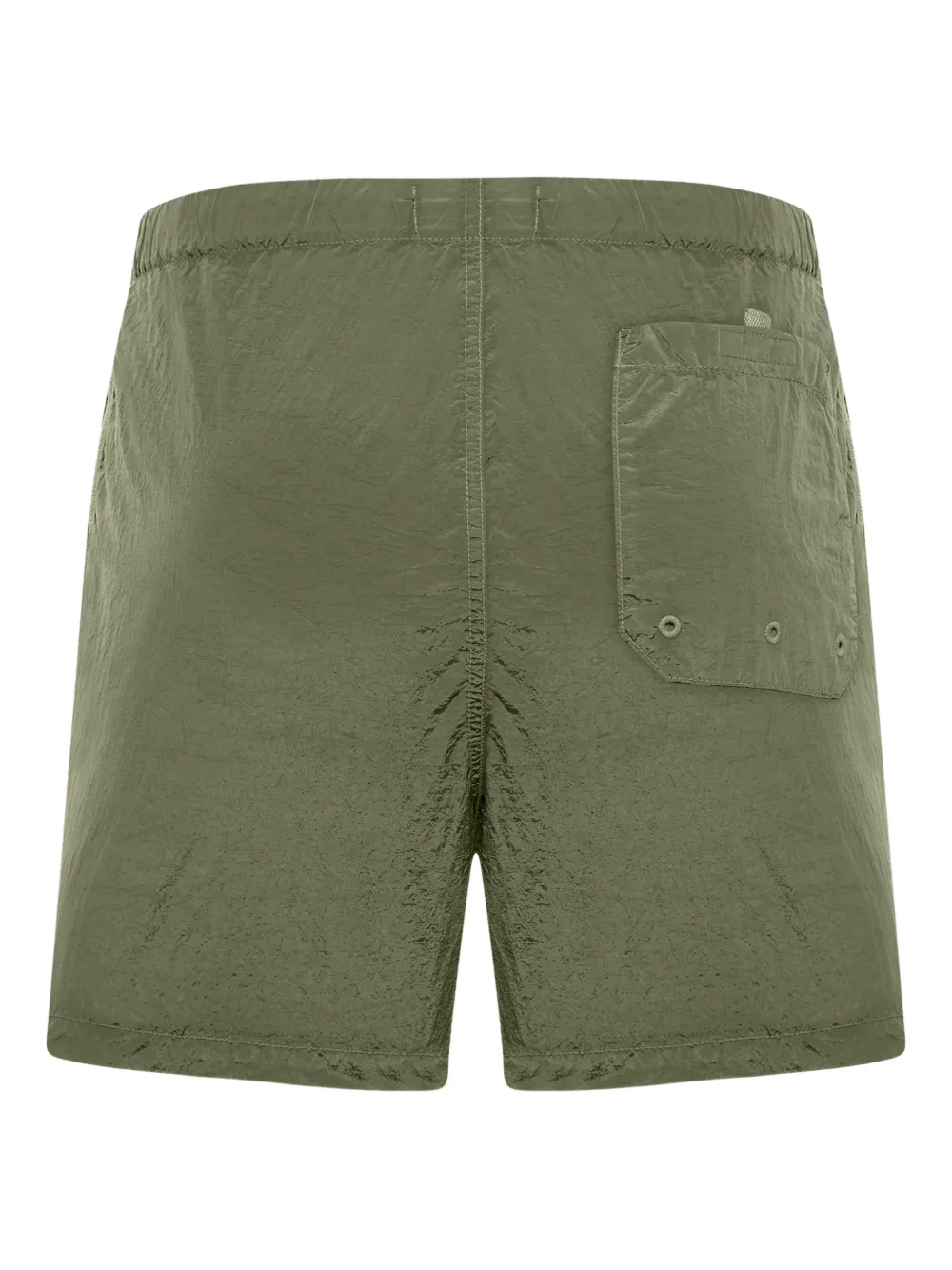 Шорты с нашивками и кулиской Stone Island, зеленый — фото 2