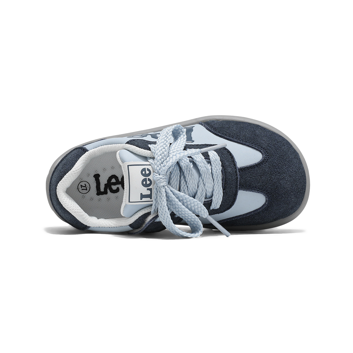 Нескользящие, износостойкие, легкие, амортизирующие, низкие детские кроссовки для повседневной носки. Lee, синий — фото 4