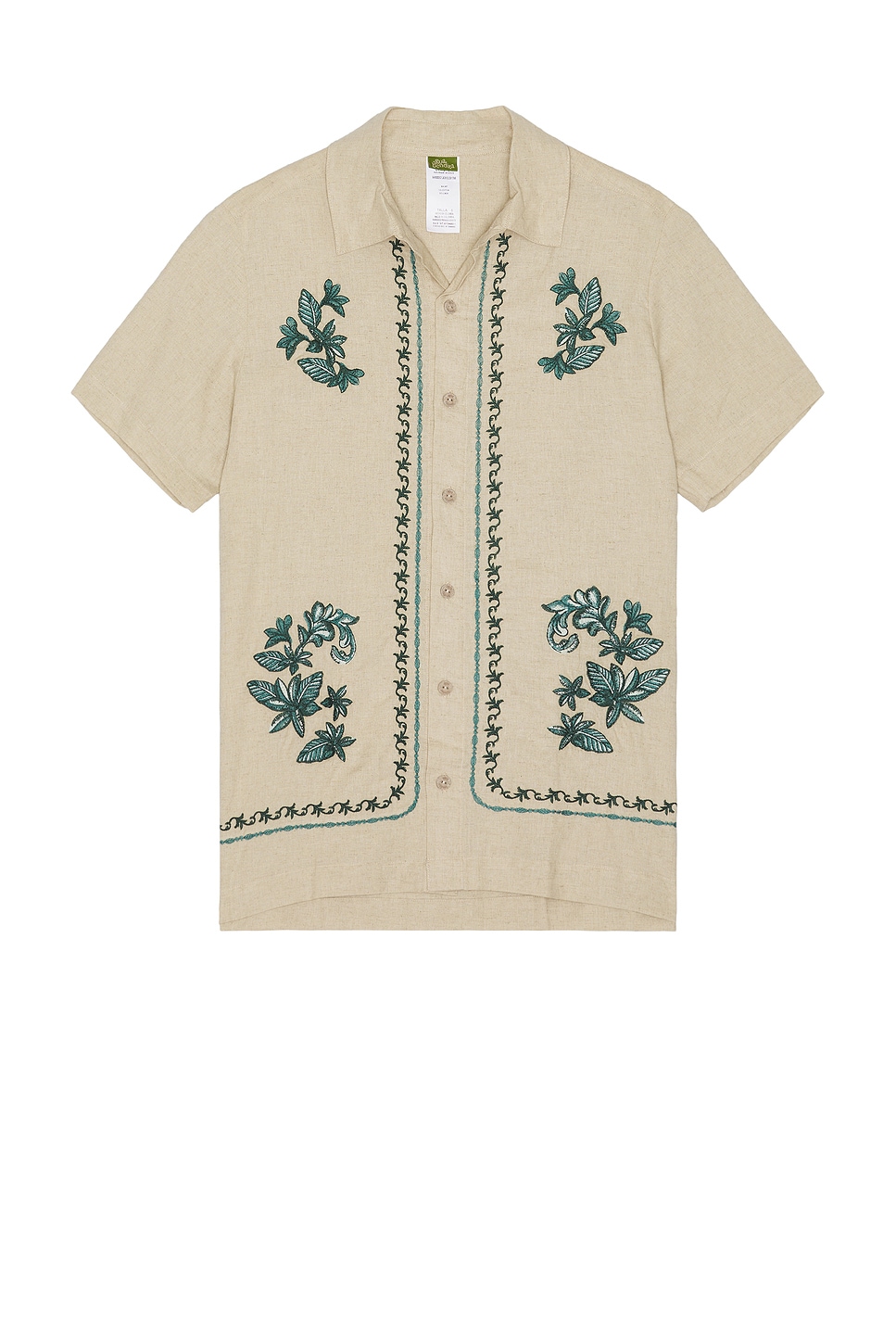 

Jack Рубашка Agua Bendita, Beige & Green