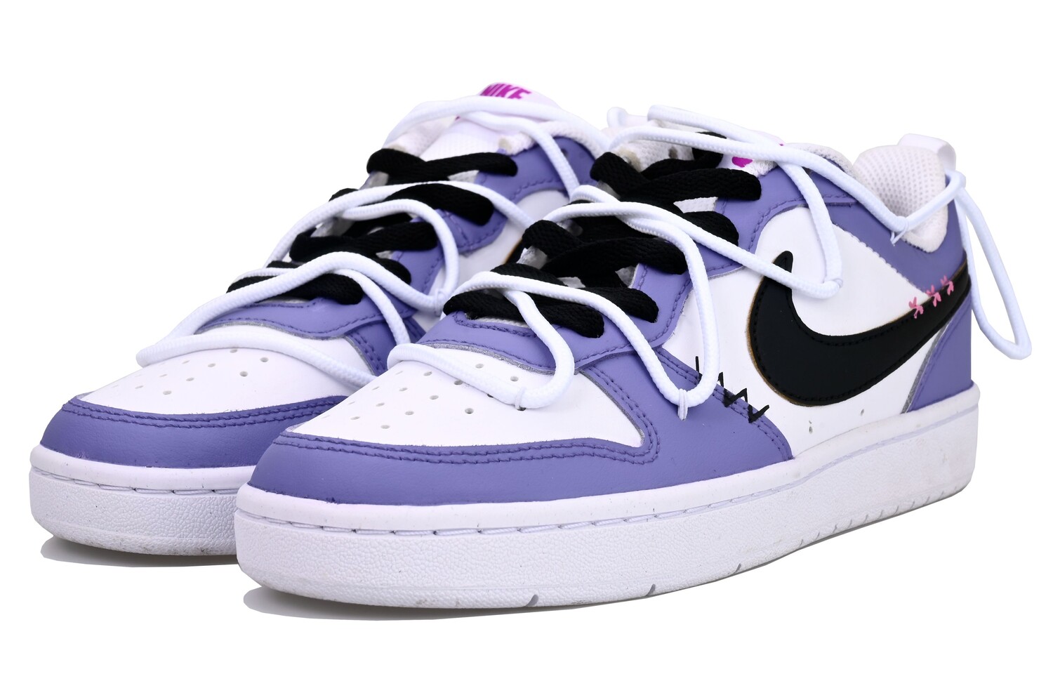 

Кроссовки для скейтборда Court Borough женские низкие фиолетовый/белый Nike