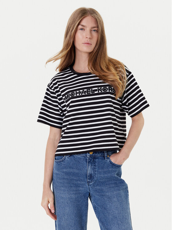 

Футболка relaxed fit MT551R9HM7 Michael Michael Kors, чёрный