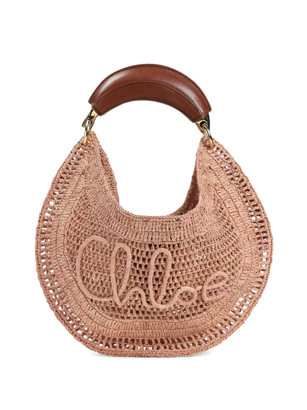 

Сумка-тоут с вышитым логотипом CHLOÉ, коричневый