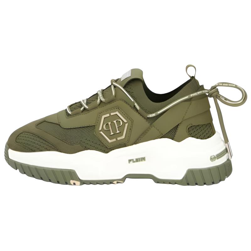 

PHILIPP PLEIN Устойчивые к истиранию дышащие нескользящие низкие повседневные кроссовки Unisex Green