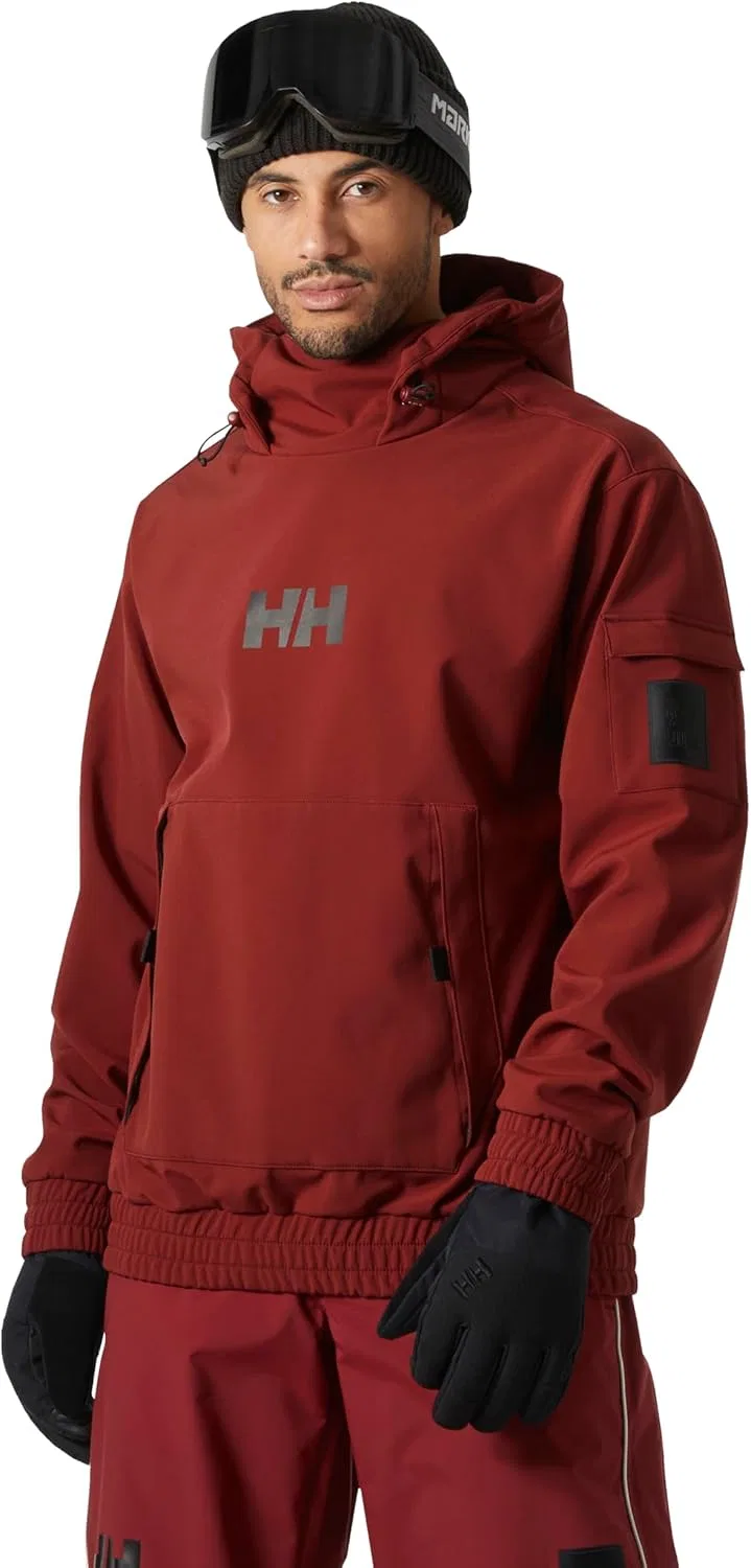 Helly Hansen Толстовка Helly-Hansen Ullr D Ridable Hoodie унисекс, спортивная толстовка, легкая, дышащая, одежда для активного отдыха, 180 Mars Red — фото 2