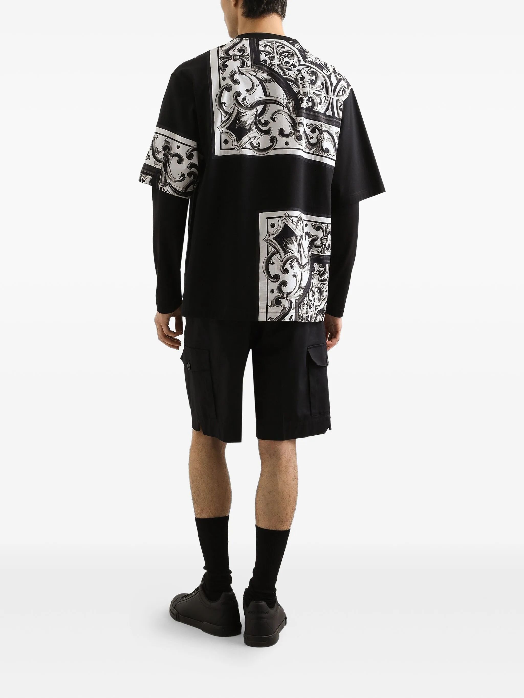 Футболка с графичным принтом Dolce & Gabbana, черный — фото 3