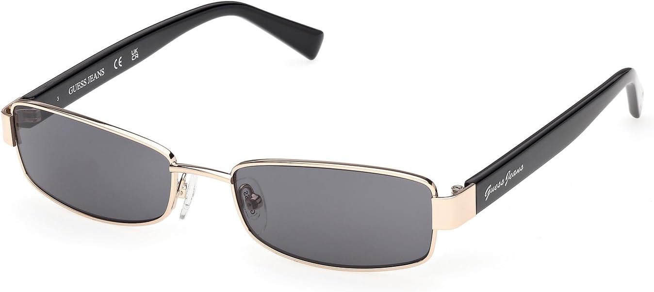 

GUESS женские металлические солнцезащитные очки Polarized квадратные, Gold, 53mm