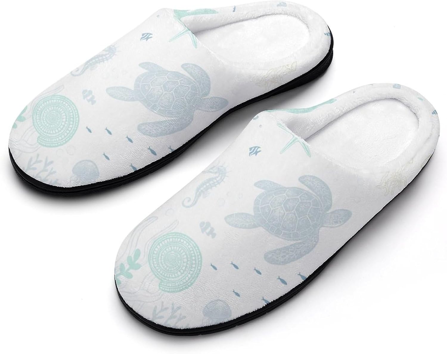 

Мужские домашние тапочки KKdskkds Polar Bear Snowflake из хлопка, устойчивые к скольжению, уютные, теплые и дышащие, серый