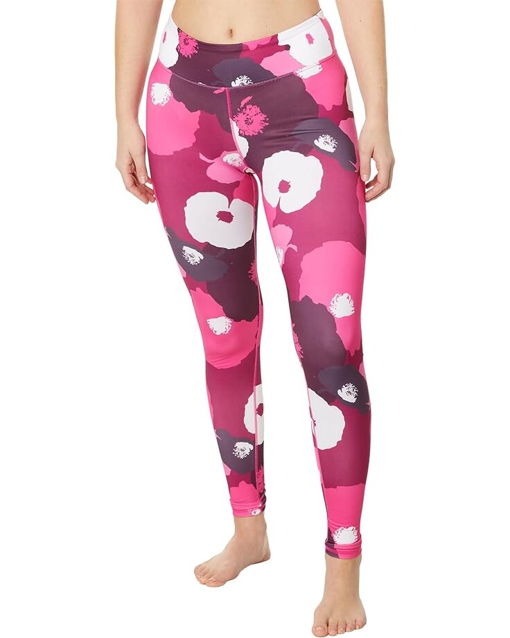 

Тайтсы Hot Chillys Micro-Elite Chamois Printed, цвет Poppies